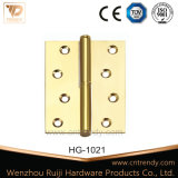 Wooden Interior Door Hardware Brass Hinge with Flat Head (HG-1021)