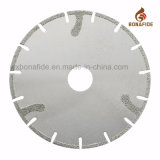 Electroplated Diamond Saw Blade Segmented Cutting Blade with Reinforcing Rib for Marble