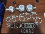 Stainless Steel Tc Clamp Unions Tri Clover Clamp Heavy Clamp