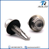 410 Stainless Hex Washer Self Drilling Screw with EPDM Washer