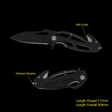 Survival Knife with Window Breaker & Belt Cutter (#3658)