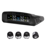 Top Quality Chargeable Solar Panel Display TPMS Tire Pressure Monitoring System Psi Bar Support 0-4.5bar 4 External Sensors