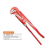 G-11 Construction Hardware Hand Tools 90 Degree Bent Swedish Type Pipe Wrench