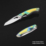 Folding Knife with Colorful Handle (#3955)
