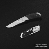 Folding Knife with Rubber Handle (#3998)