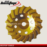 D150mm Wave Turbo Concrete and Stone Grinding Wheel