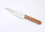 6 Holes Wooden Handle Stainless Steel Kitchen Sashimi Knives