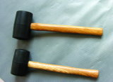 16oz Rubber Mallet Hammer with Wooden Handle