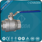 Two Pieces Body Female Threaded Ball Valve