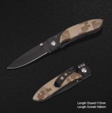 Folding Knife with Camou Handle (#3877)