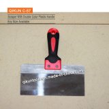 Construction Decoration Paint Hardware Hand Tools Erasing Knife with Double Color Plastic Handle