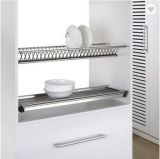 2 Tiers Kitchen Dish Rack Wall Mounted Stainless Steel Dish Drying Rack, Kitchen Hardware