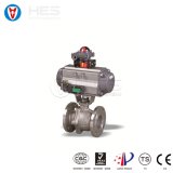 Double Acting/Spring Return Pneumatic Flanged Ball Valve