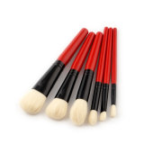Travel Size Luxury Makeup Brushes Professional Black&Red Cosmetics Brush Set