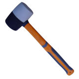 Non-Marring Rubber Coating Unicast Mallet Hammer