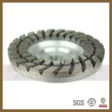 125mm Double Row Diamond Cup Grinding Wheel for Stone Polishing