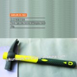 H-143 Construction Hardware Hand Tools French Type Claw Hammer with Yellow Fiberglass Handle