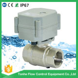 Factory Direct Sale 2 Way Electric Motorized Nickel Plated Brass Ball Valve for Small-Scale Sewage (T25-N2-A)