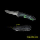 Survival Knife with Window Breaker & Belt Cutter (#3729-717)