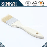 White Bristle Chip Paint Brushes with Wood Handle