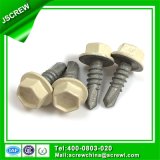 Yellow Steel Painted Head Hardware Self Drilling Screw for Building