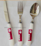 Supermarket Logo Branded Kitchenware Spoon Fork, Knife Set
