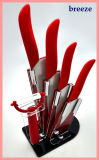 Promotional Series 6 PCS Red Ceramic Knives Sets
