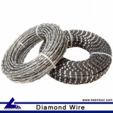 Stone Cutting Diamond Wire Cable with Rubber and Spring Coated