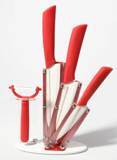 Wholesale Good Quality Ceramic Knife Set with Red Handle