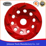 125mm Diamond Swirl Cup Wheel Cup Wheel for Stone and Concrete