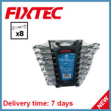 Fixtec Hand Tools 8PCS Double Open End Spanner Set