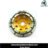 100mm Stone Grinding Double Row Diamond Grinding Tools Cup Wheels