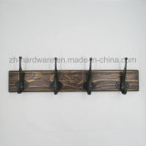 High-Grade Beautiful Clothes Hook Wooden & Metal Board Hook (ZH-7033)