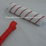 Red and Blue Strips Nylon Paint Roller with Handle