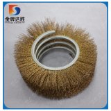 Industrial Cylindrical Rotary Coil Outside Spiral Brass Brush