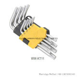 Short Arm Torx Point Hex Key Wrench Set (WW-KT11)