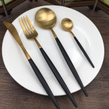 High Quality Matte Golden Cutlery Set Spoon Fork Knife