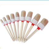 White Bristle Blend Round Wooden Handle Brush (GMPB020)