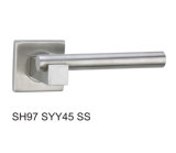 Stainless Steel Hollow Tube Lever Door Handle (SH97SYY45 SS)