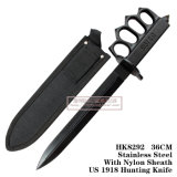 Finger Holes Fixed Blade Hunting Knives Tactical Knives