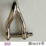 Rigging Hardware Stainless Steel 304/316 Twisted Shackle for Marine Fittings