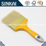 White Bristle Paint Brush with Varnished Wooden Handle