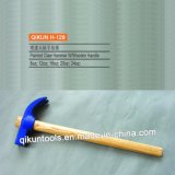 Hardware Construction Hand Tools Painted Claw Hammer with Wooden Handle