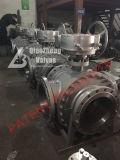 Fire-Safe&Anti-Static Worm Gear Operated 3-Way 3-Port Three-Way Patented Flanged Ball Valve Manufacturer Factory