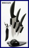 5 PCS Ceramic Kitchen Knife Sets with Holder&Peeler