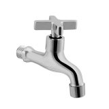 Plated Chrome Wall-Mounted Cold Water Washing Machine Tap