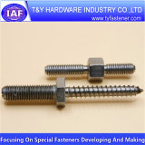 Stainless Steel 304/ 316 Double End Hanger Bolt with Machine Thread and Wood Thread