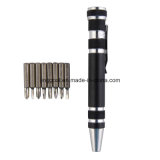 Promotional Portable 8 in 1 Pen Shaped Screwdriver Tool