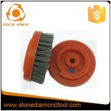 Diamond Abrasive Brush for Cleaning Premium Brush with Tread M14, 5/8-11'', Snail Lock
