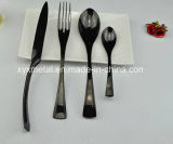 High Class Black Golden Stainless Steel Fork Spoon Knife